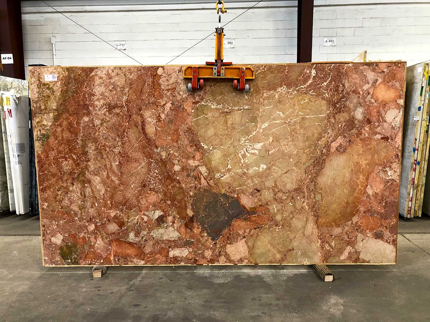 Breccia Pernice Honed, Lot #1923