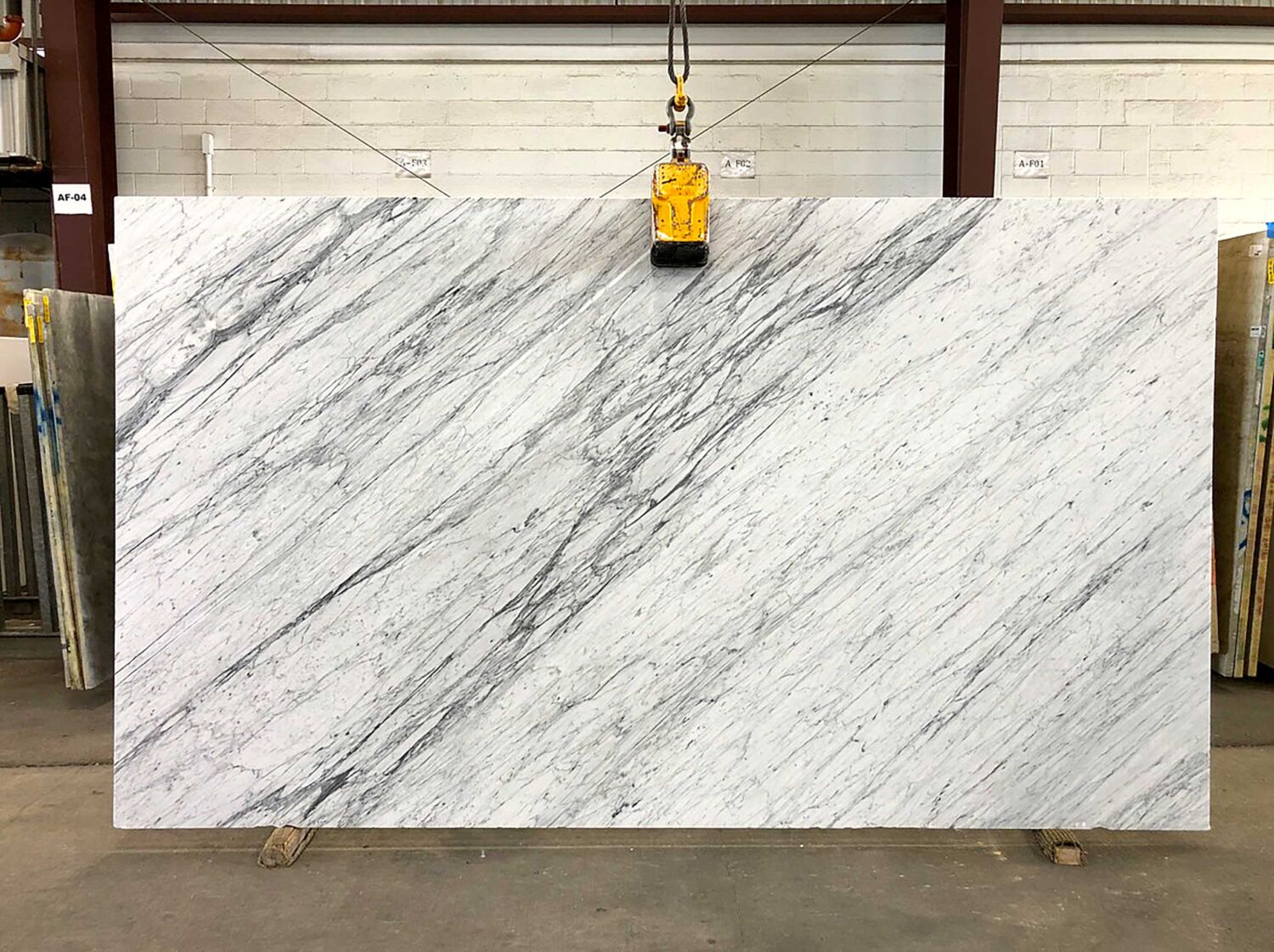 White Carrara Honed, Lot #5339